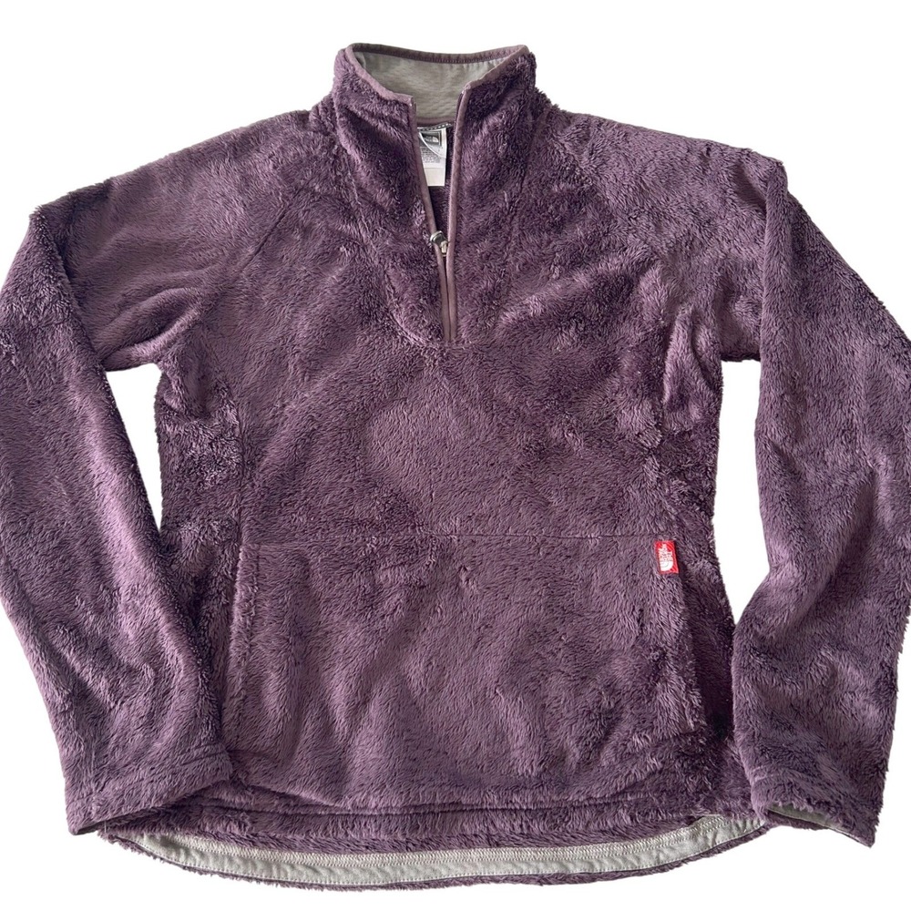 Women's The North Face Osito High-Pile Fleece‎ 1/4 Zip Pullover S Dark Purple